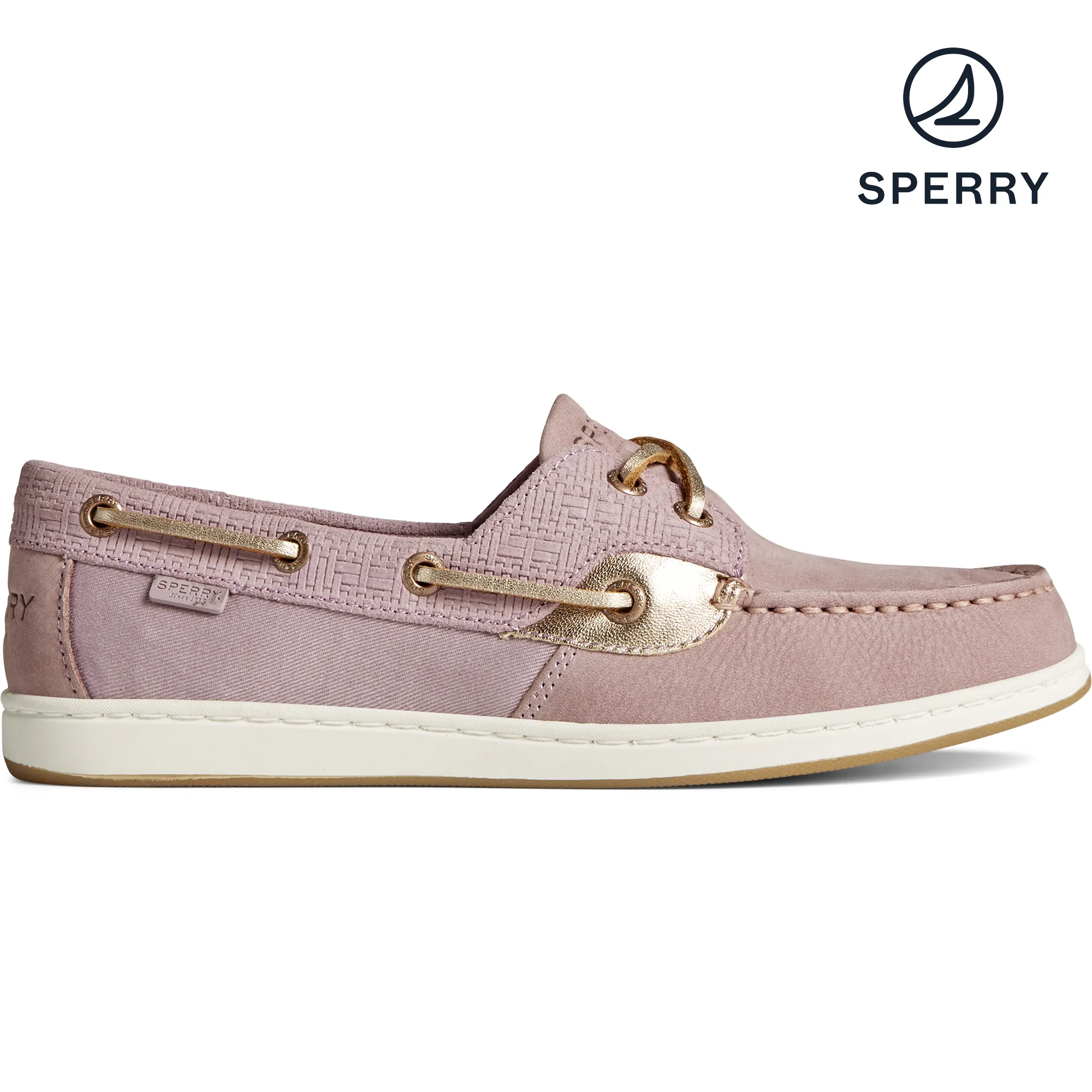 Women's Coastfish Woven Boat Shoes - Berry (STS87624)